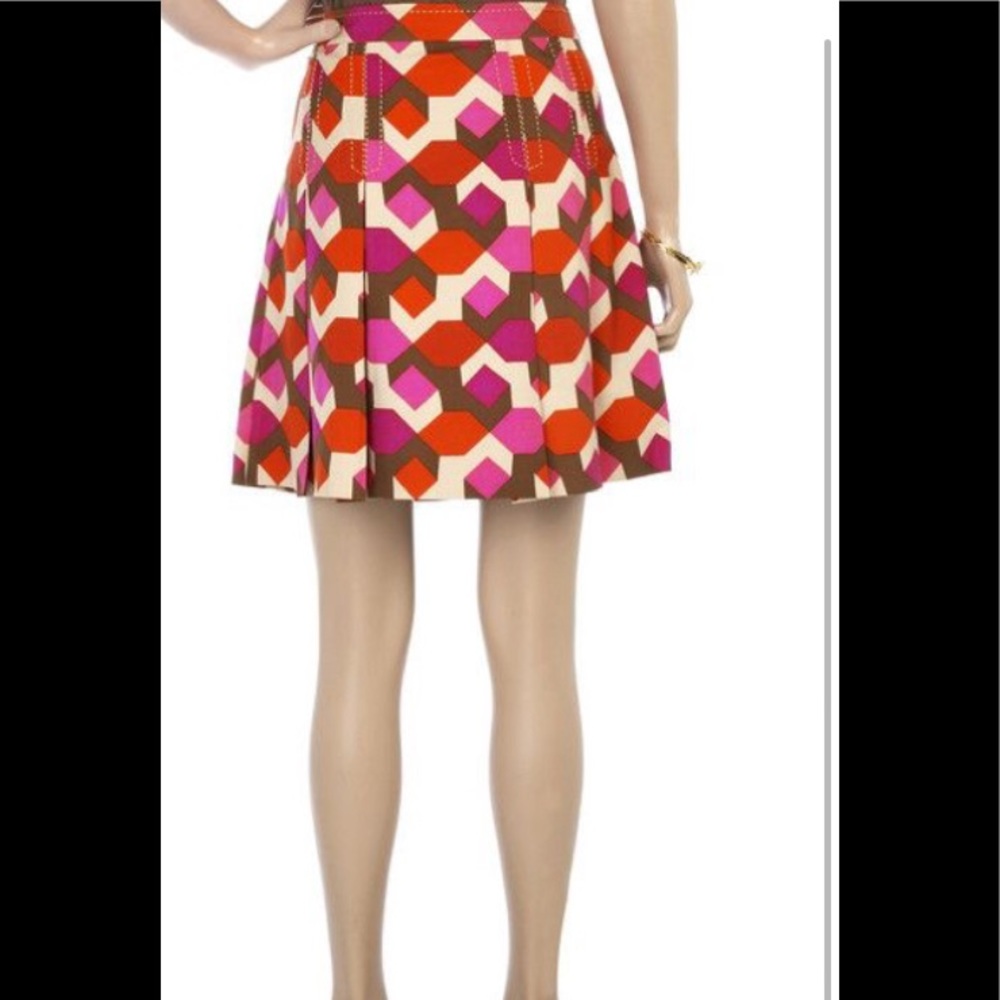 Marc by Marc Jacobs Multi-Color Silk A Line Skirt